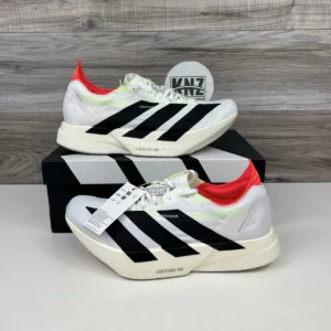 Adidas Adizero Adios Pro 4 (white, black, and red)