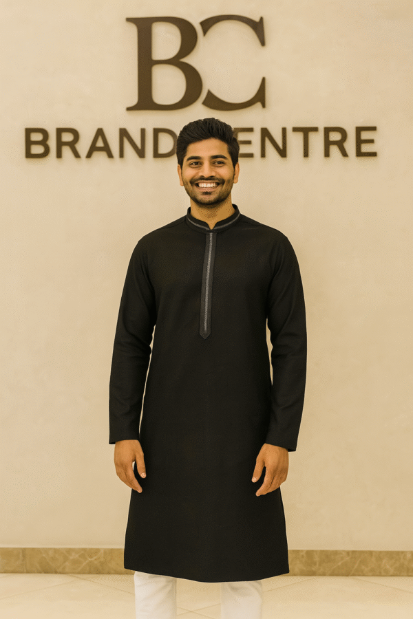 Attire Kurta Pajama (Black)