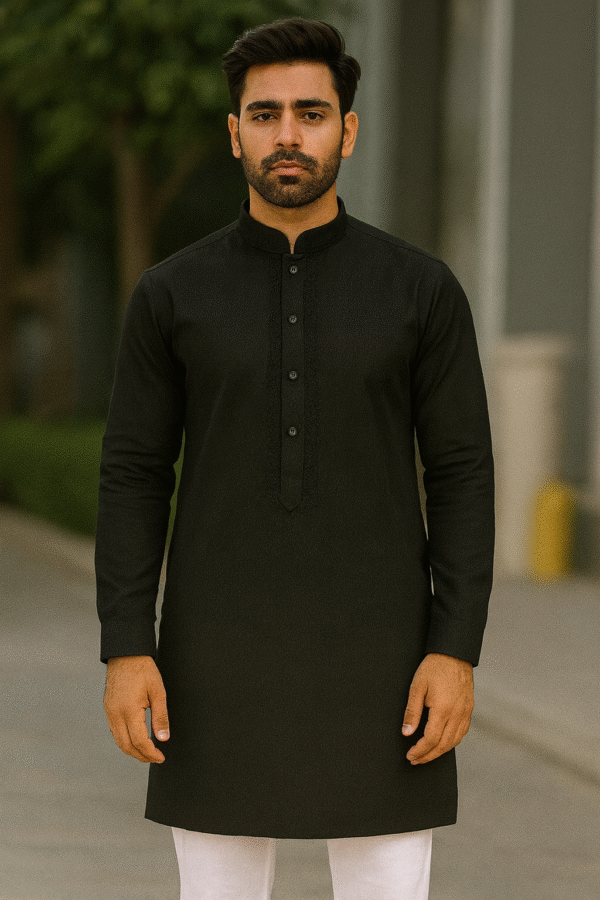 Attire Kurta Pajama (Black)