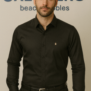 Black 100% Cotton Casual Shirt