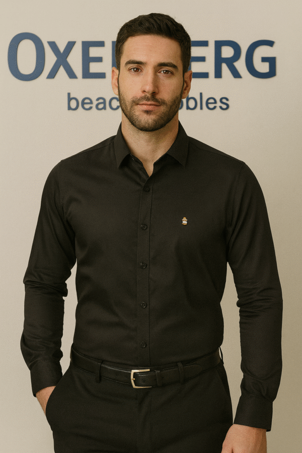 Black 100% Cotton Casual Shirt