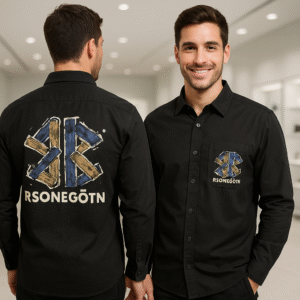 Casual Shirt (White with "RSONEGOTN" Back Print)