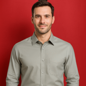 Grey party wear shirt