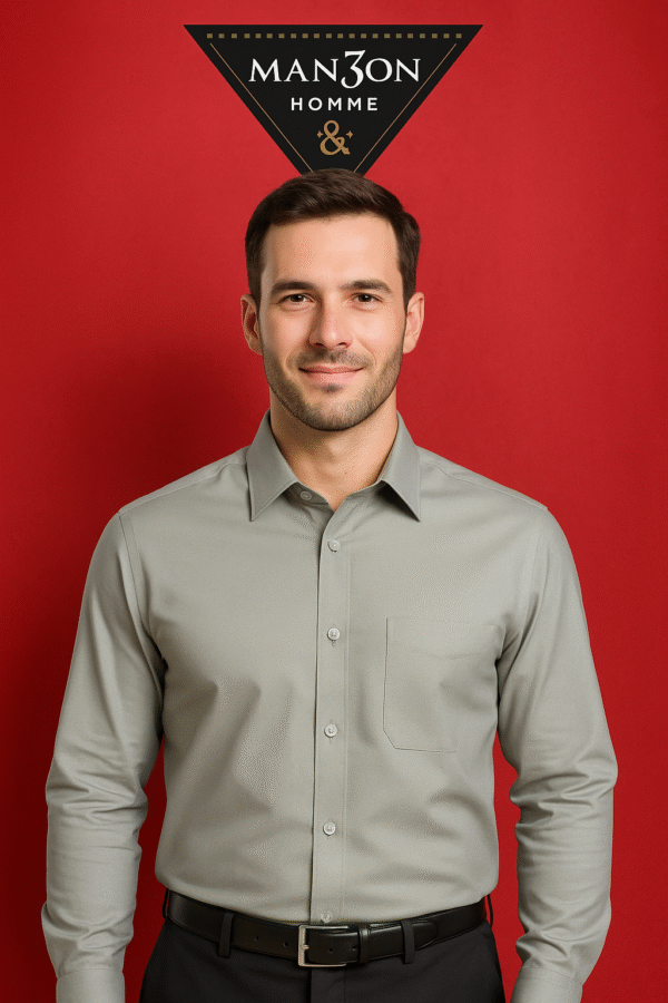 Grey party wear shirt