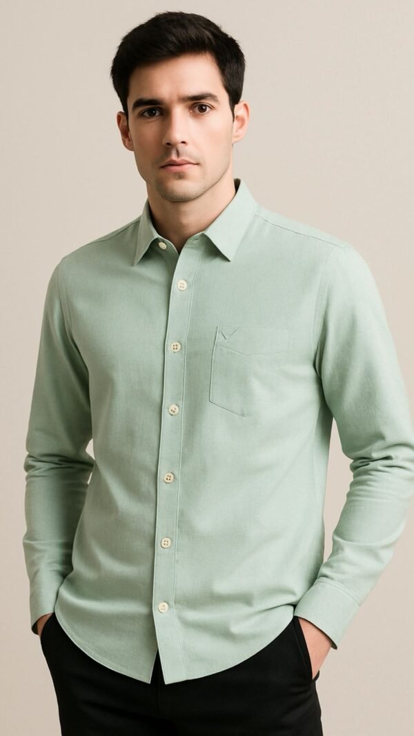 Mechanic Premium Cotton Shirt (Sea Green)