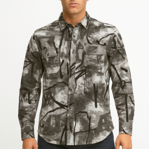 Mechanic Cotrise Print Shirt (Brown)