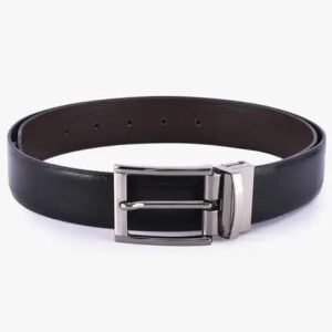 Men's Reversible Leather Belt (Black & Brown)