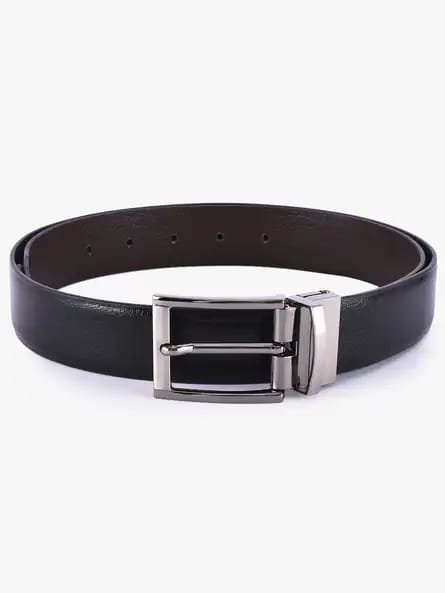 Men's Reversible Leather Belt (Black & Brown)