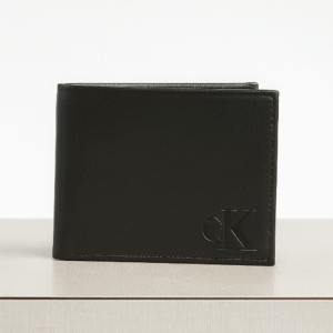 Men black colour leather wallet