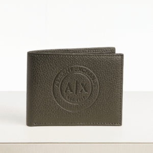 Men's Leather Wallet (Black, Armani Exchange)