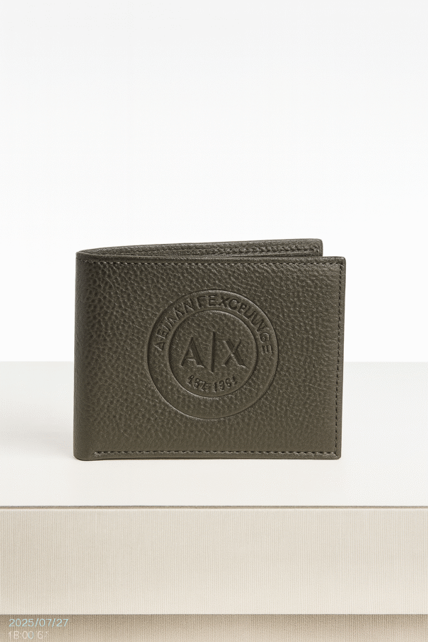 Men's Leather Wallet (Black, Armani Exchange)