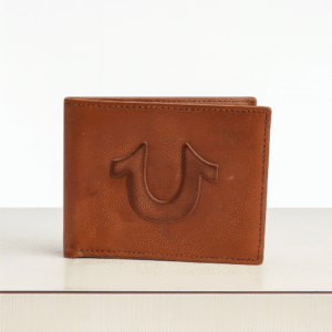 Men's Leather Wallet (Brown, True Religion)