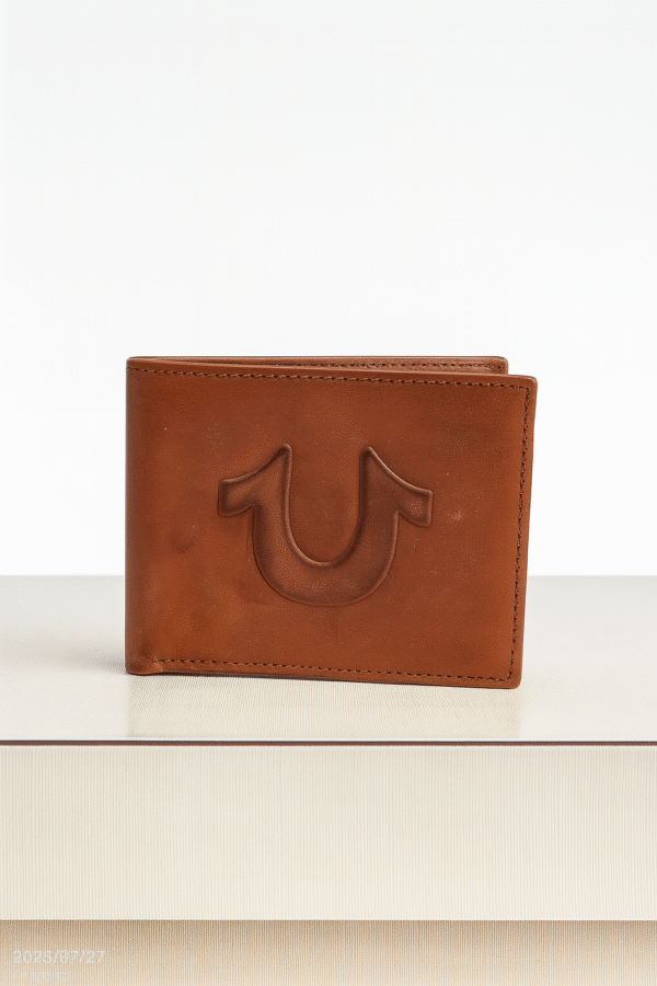 Men's Leather Wallet (Brown, True Religion)