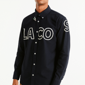 Casual Shirt (Navy Blue Lacoste Print)