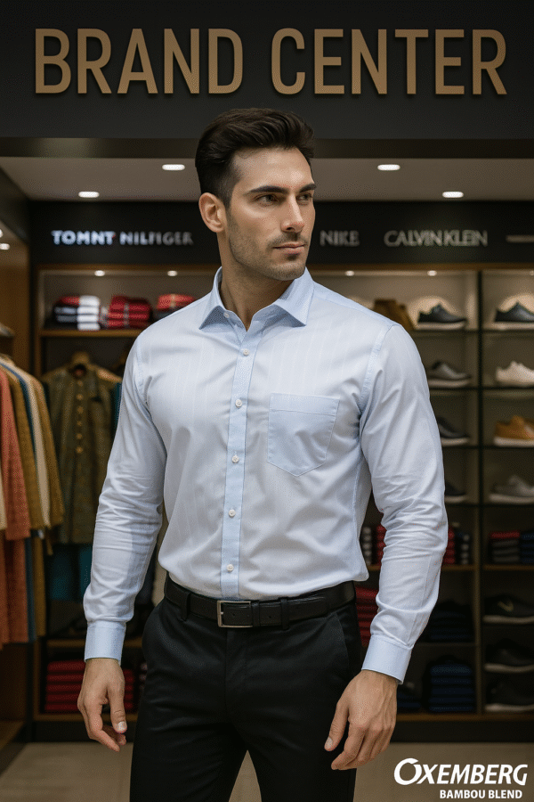 Oxemberg formal shirt (sky blue, 100% cotton)