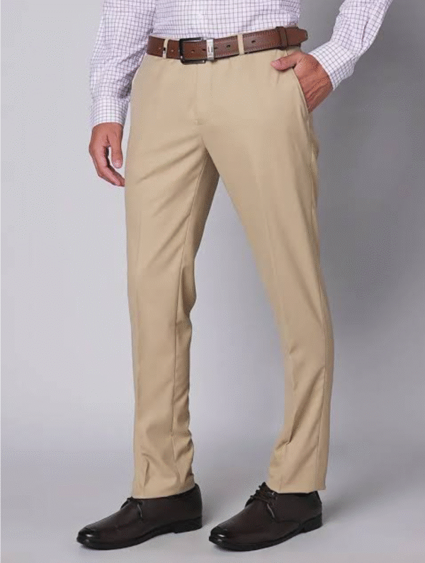 Oxemberg formal trouser (beige, Flexiwaist)