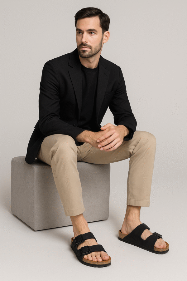 Sandal (dark brown/beige)