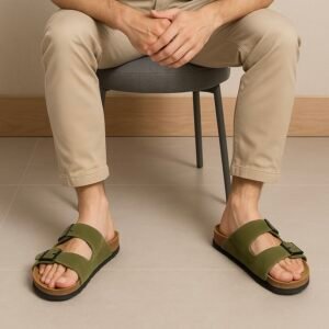 Sandal green sand being colour soft.