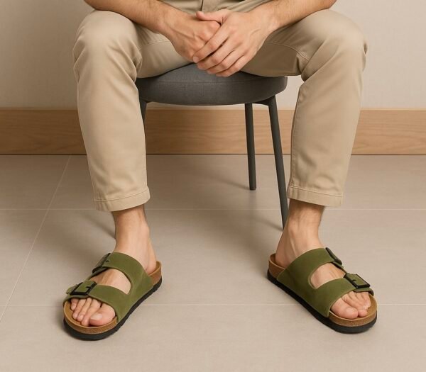 Sandal green sand being colour soft.