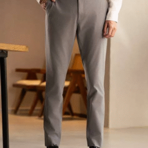 Stacos stretchable regular fit trousers (grey)