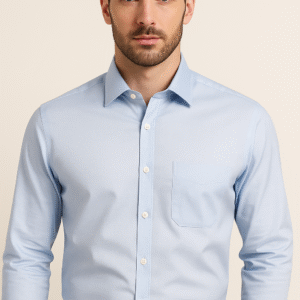 J. Hampstead plain classic shirt (sky blue)