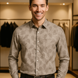 Oxemberg 100% Cotton Printed Shirt