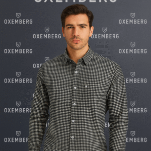 Oxemberg Woolen Check Shirt (Black)