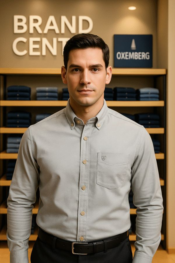 Oxemberg Button-Down Shirt (Grey)