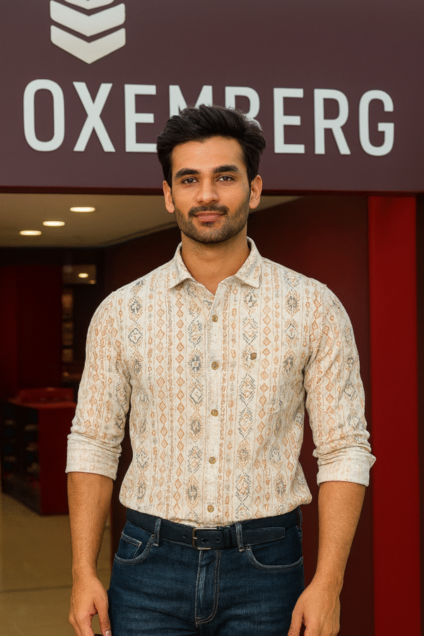 Oxemberg Printed Corduroy Shirt