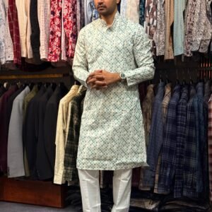 London blazer kurta pajama with white pajama party wear