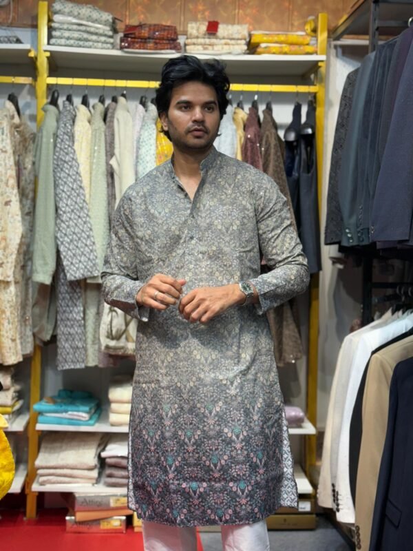 London blazer kurta pajama with white pajama party wear