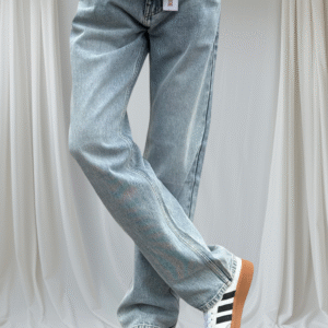 Non strech Raw wash straight fit sky blue colour jean