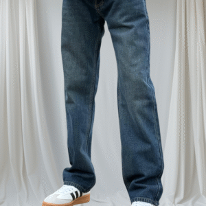 Non strech straight fit dark dusty blue colour jean