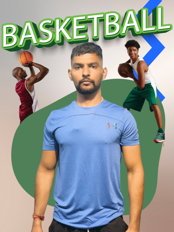 Under Armour sports t-shirt blue with back logo print