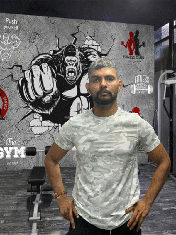 Under Armour sports t-shirt white with army print