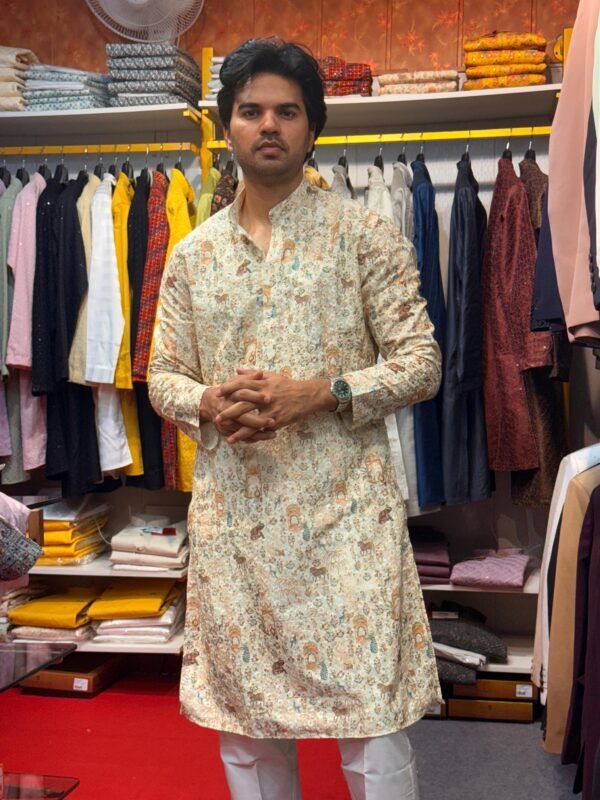 kurta pajama with white pajama party wear