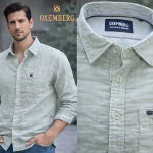 oxemberg cotton gauze shirt blue colour