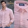 men's casual shirt with breathable cotton gauze fabric