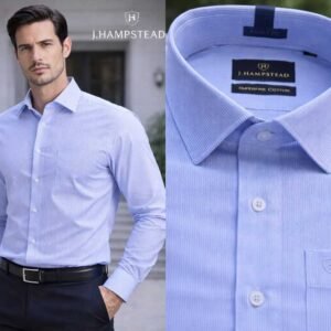J. HAMPSTEAD BY SIYARAM'S  SLIM FIT FORMAL SHIRT WITH COMPACT YARN