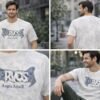 men's semi drop back print t shirt